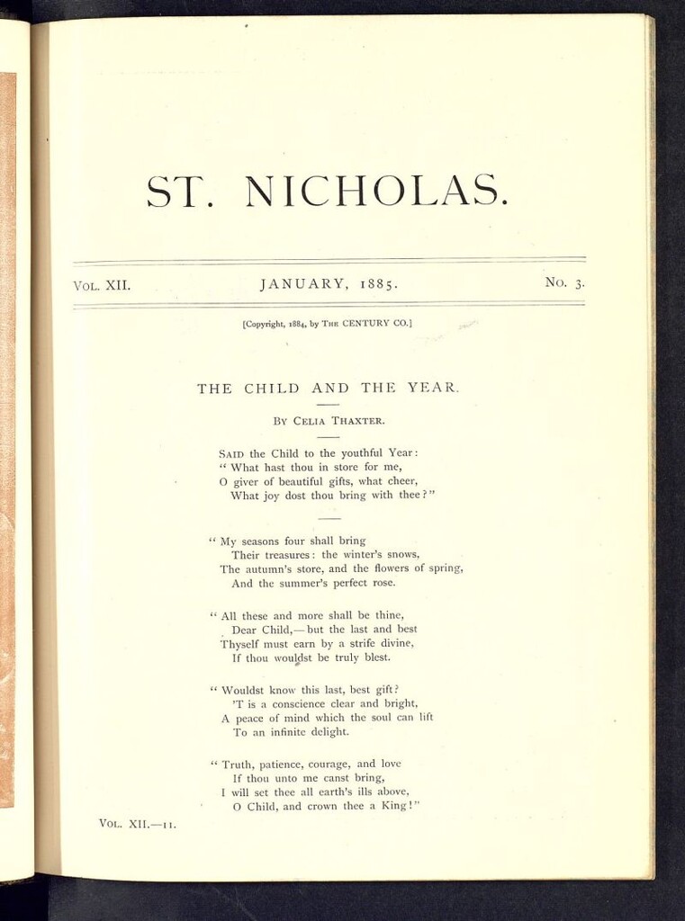 Miniatura de Saint Nicholas : scribner´s illustrated magazine for girls and boys del mes de enero de 1885, nº 3