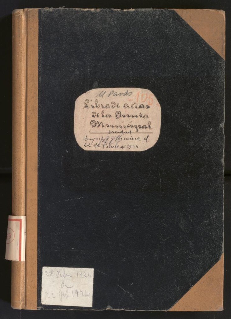 Miniatura de Actas y acuerdos del ayuntamiento de El Pardo de 1924. Libro 279.