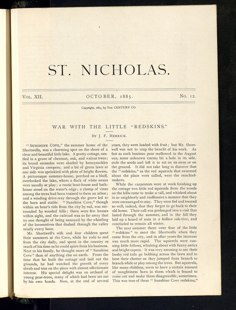 Miniatura de Saint Nicholas : scribner´s illustrated magazine for girls and boys del mes de octubre de 1885, nº 12