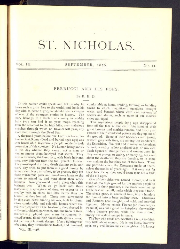 Miniatura de Saint Nicholas : scribner´s illustrated magazine for girls and boys de septiembre de 1876, nº 11
