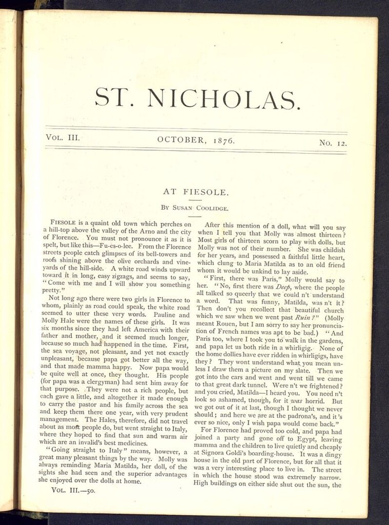 Miniatura de Saint Nicholas : scribner´s illustrated magazine for girls and boys de octubre de 1876, nº 12