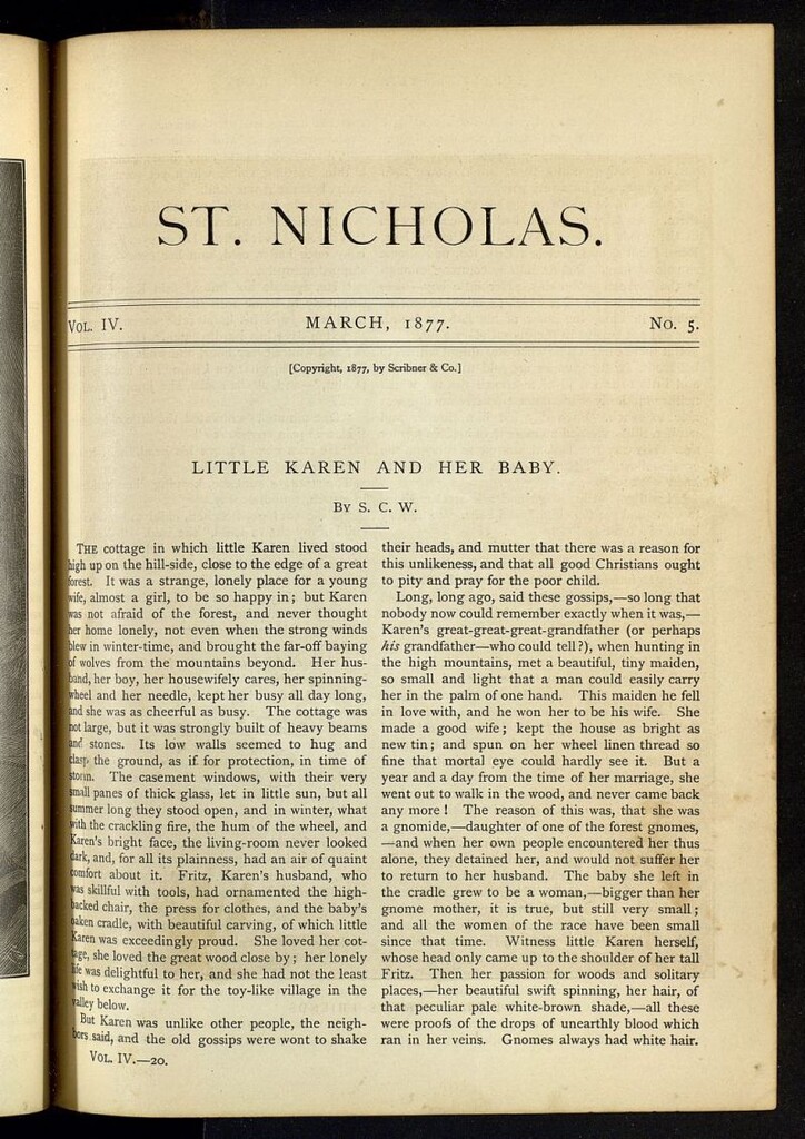Miniatura de Saint Nicholas : scribner´s illustrated magazine for girls and boys de marzo de 1877, nº 5