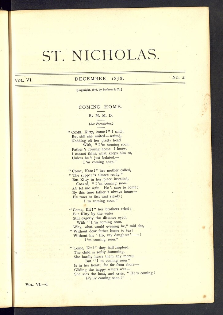 Miniatura de Saint Nicholas : scribner´s illustrated magazine for girls and boys, diciembre de 1878, vol 6, nº 2