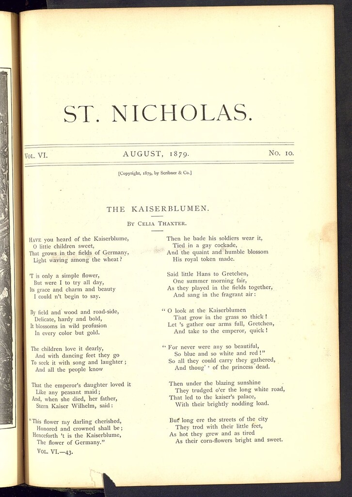 Miniatura de Saint Nicholas : scribner´s illustrated magazine for girls and boys, agosto de 1879, vol 6, nº 10