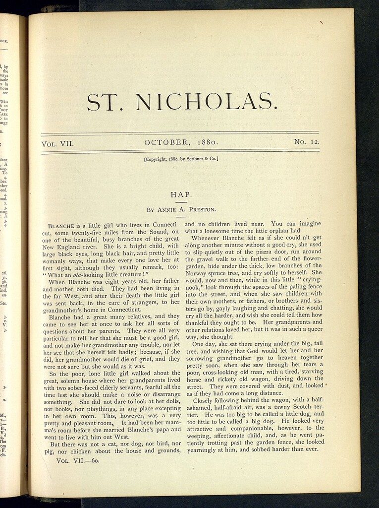 Miniatura de Saint Nicholas : scribner´s illustrated magazine for girls and boys, octubre de 1880, vol 7, nº 12