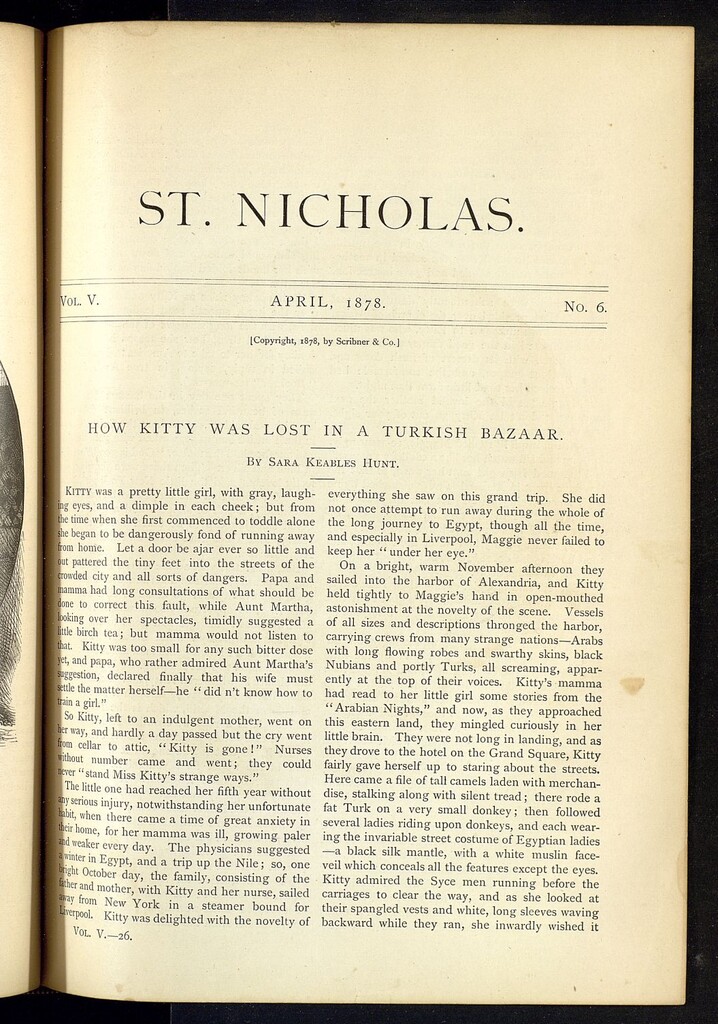 Miniatura de Saint Nicholas : scribner´s illustrated magazine for girls and boys, abril de 1878, vol 5, nº 6