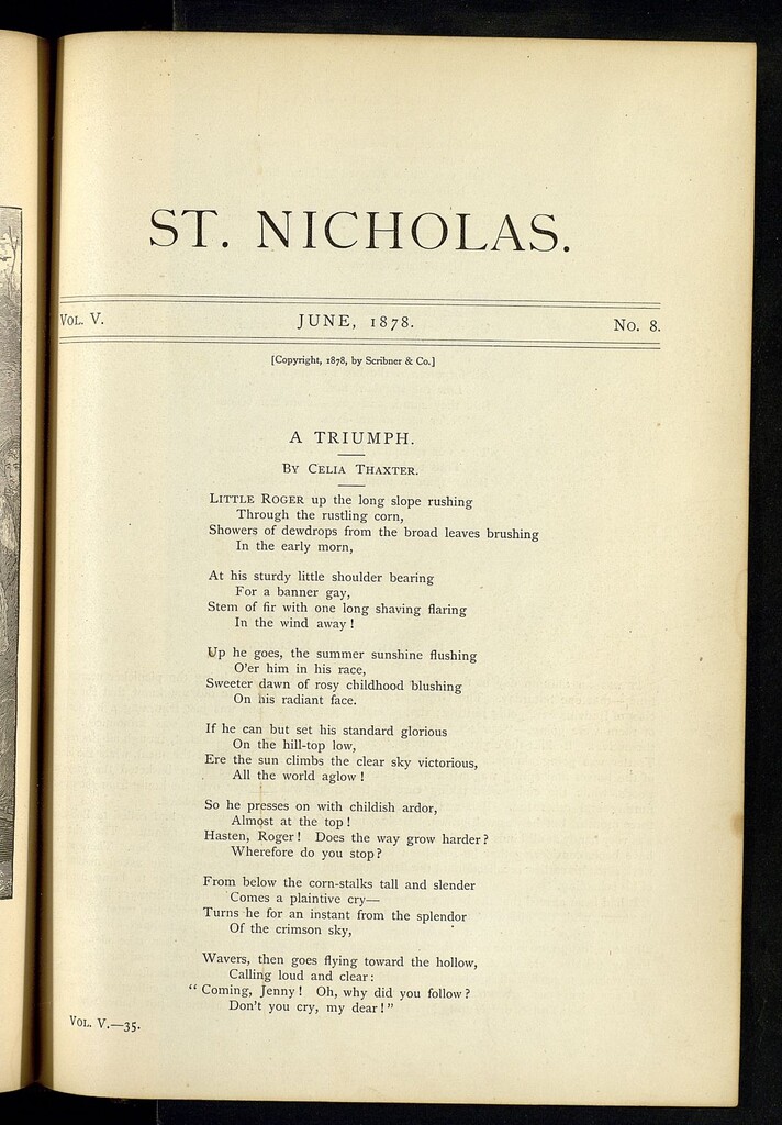 Miniatura de Saint Nicholas : scribner´s illustrated magazine for girls and boys, junio de 1878, vol 5, nº 8