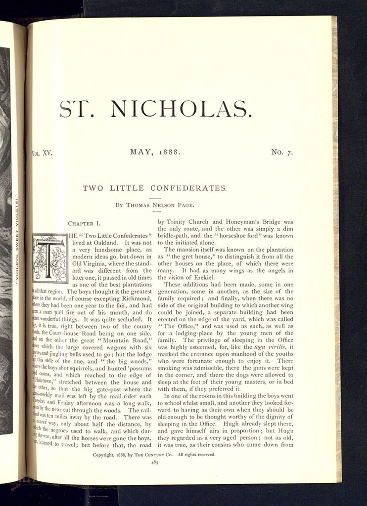 Miniatura de Saint Nicholas : scribner´s illustrated magazine for girls and boys de mayo de 1888, nº 7