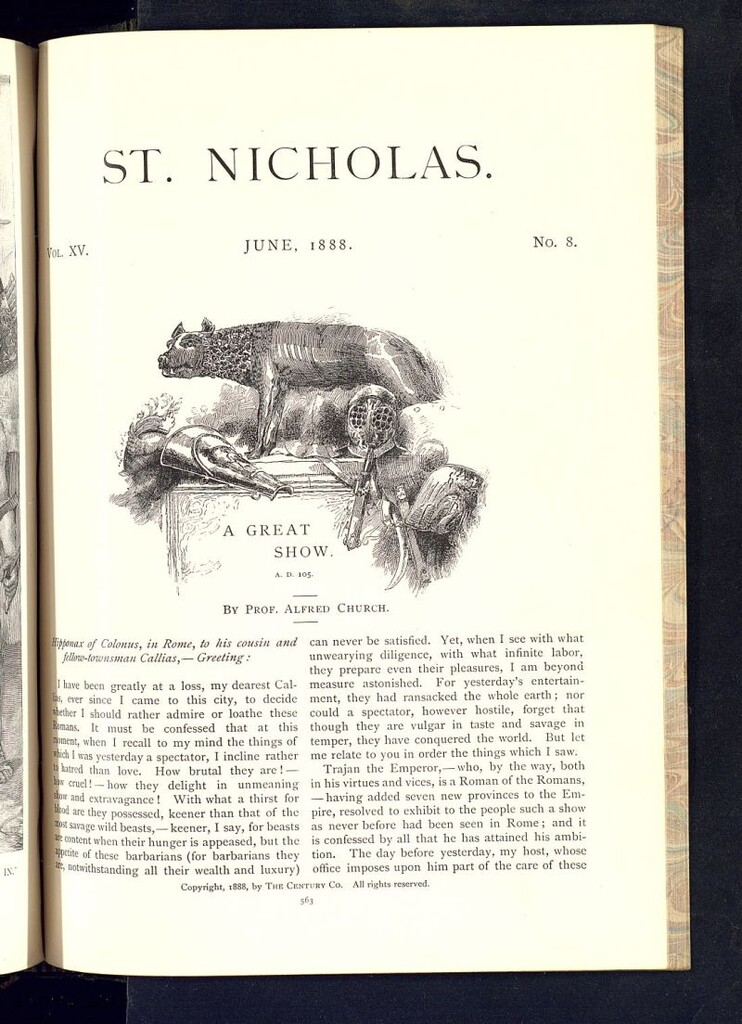 Miniatura de Saint Nicholas : scribner´s illustrated magazine for girls and boys de junio de 1888, nº 8