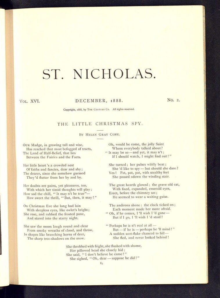 Miniatura de Saint Nicholas : scribner´s illustrated magazine for girls and boys de diciembre de 1888, nº 2