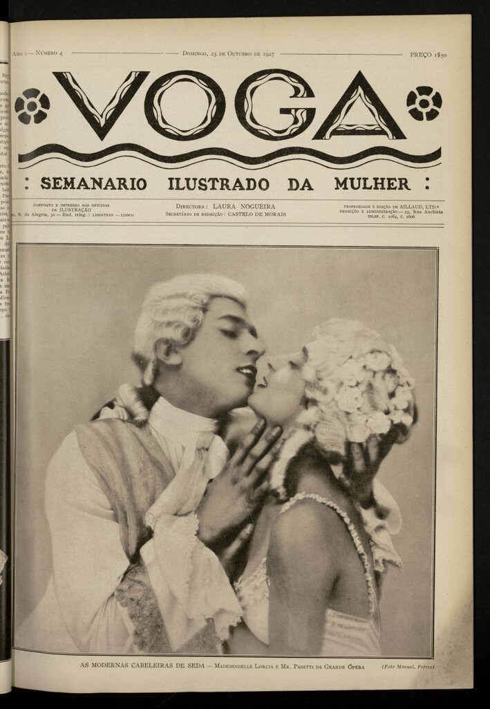 Miniatura de Voga: semanario ilustrado da mulher, de 23 de octubre de 1927, nº 4