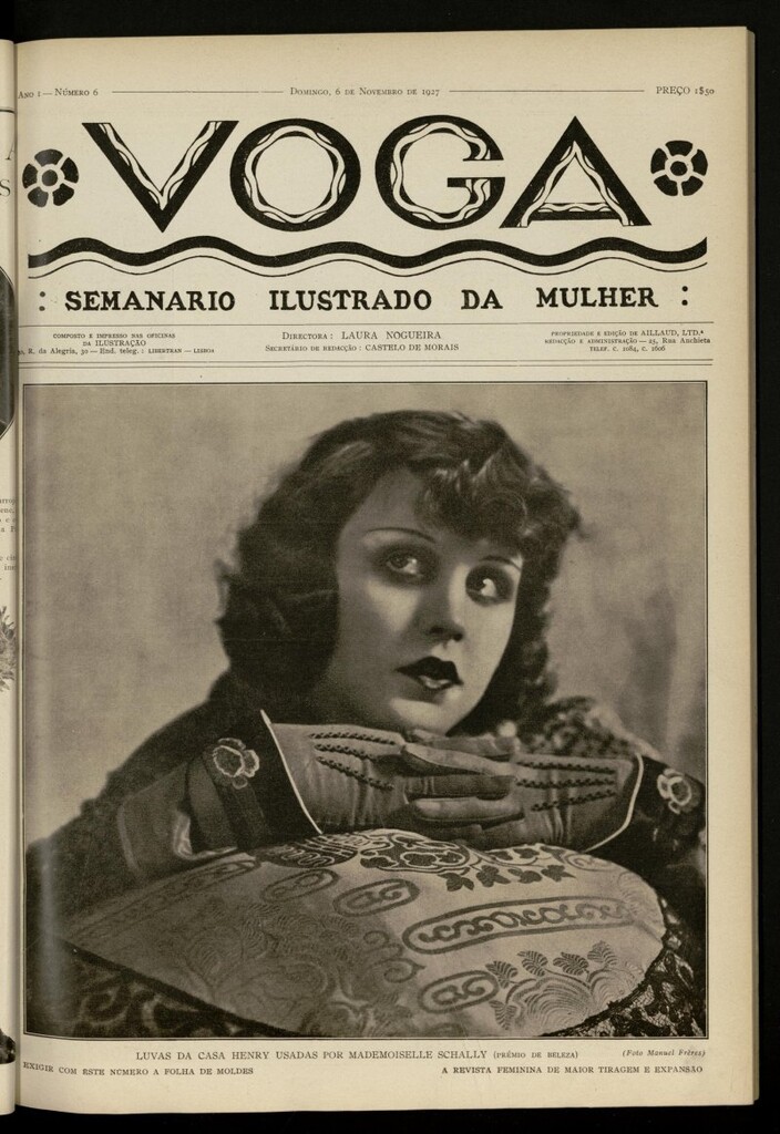 Miniatura de Voga: semanario ilustrado da mulher, de 6 de noviembre de 1927, nº 6