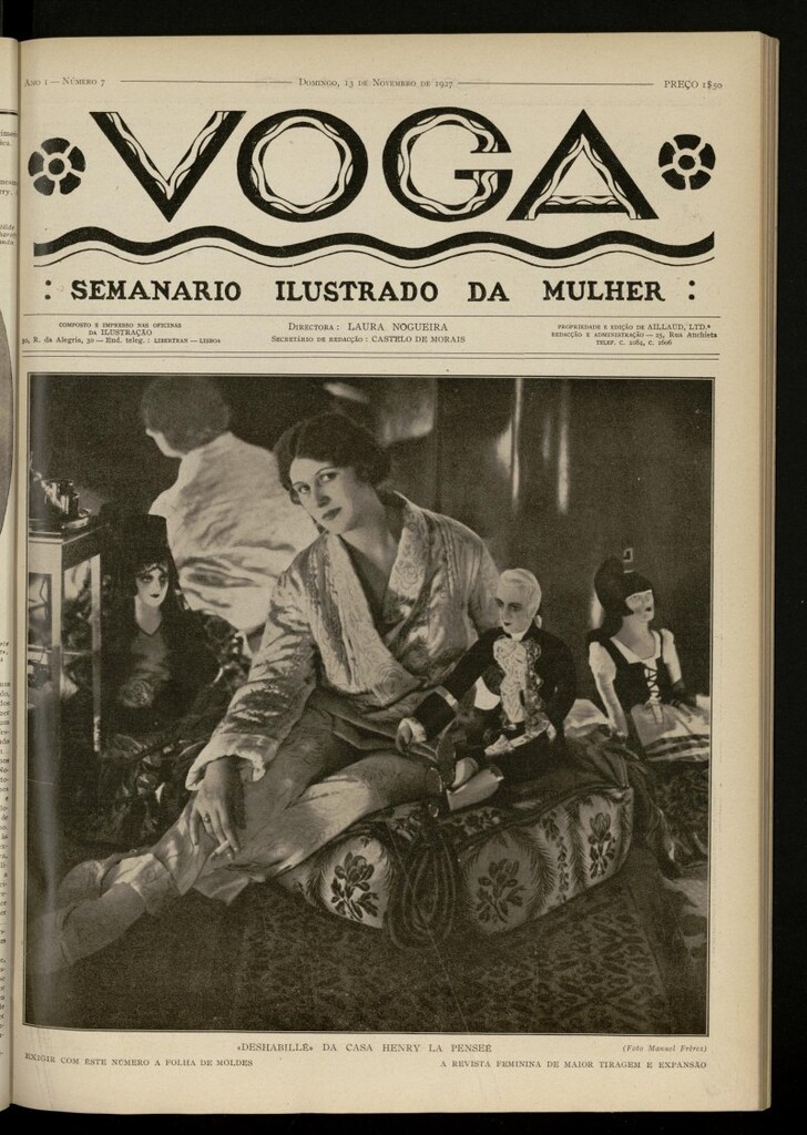 Miniatura de Voga: semanario ilustrado da mulher, de 13 de noviembre de 1927, nº 7