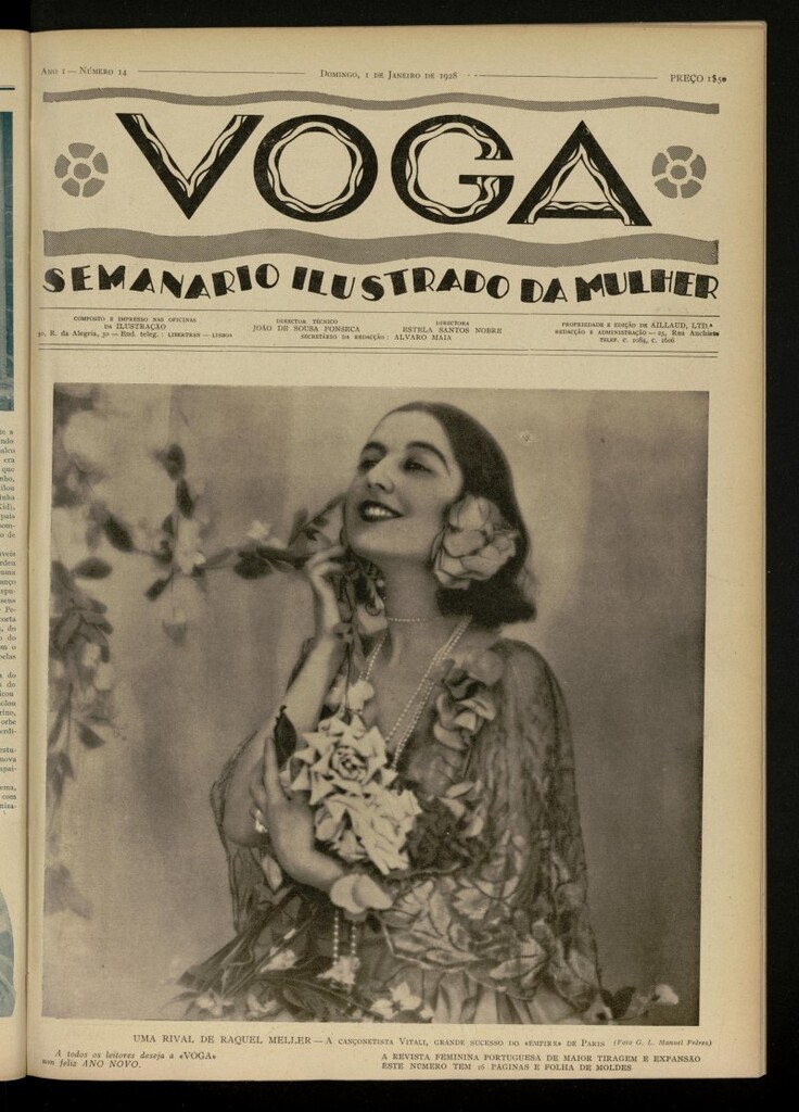 Miniatura de Voga: semanario ilustrado da mulher, de 1 de enero de 1928, nº 14