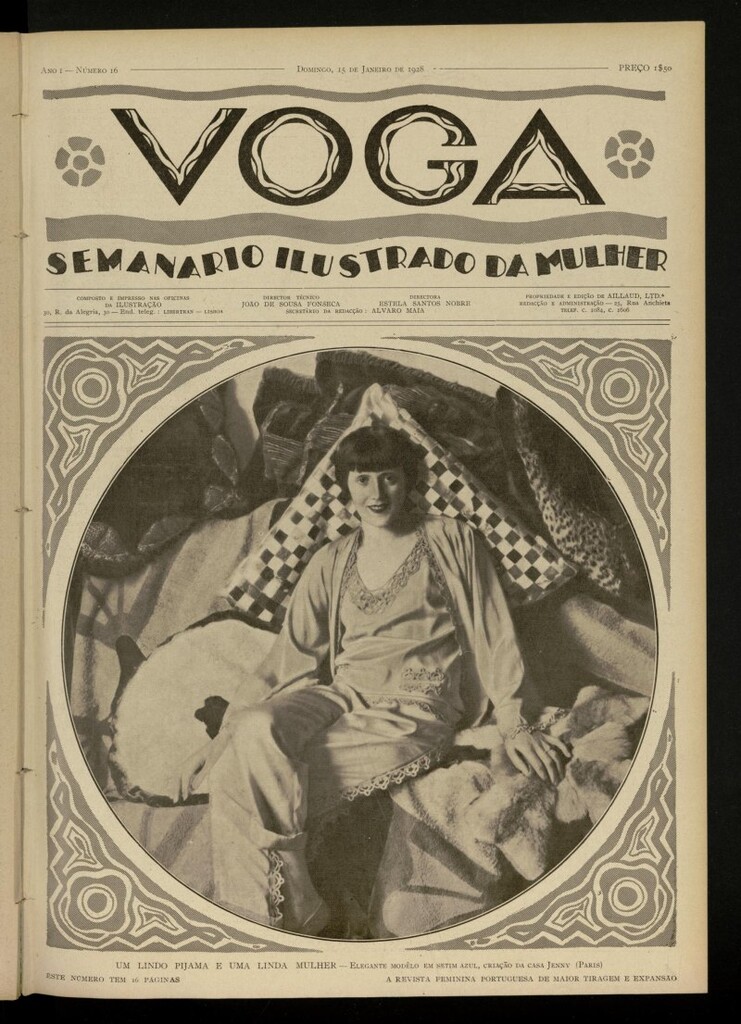 Miniatura de Voga: semanario ilustrado da mulher , de 15 de enero de 1928, nº 16