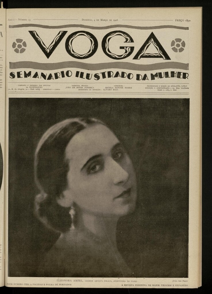 Miniatura de Voga: semanario ilustrado da mulher, de 4 de marzo de 1928, nº 23