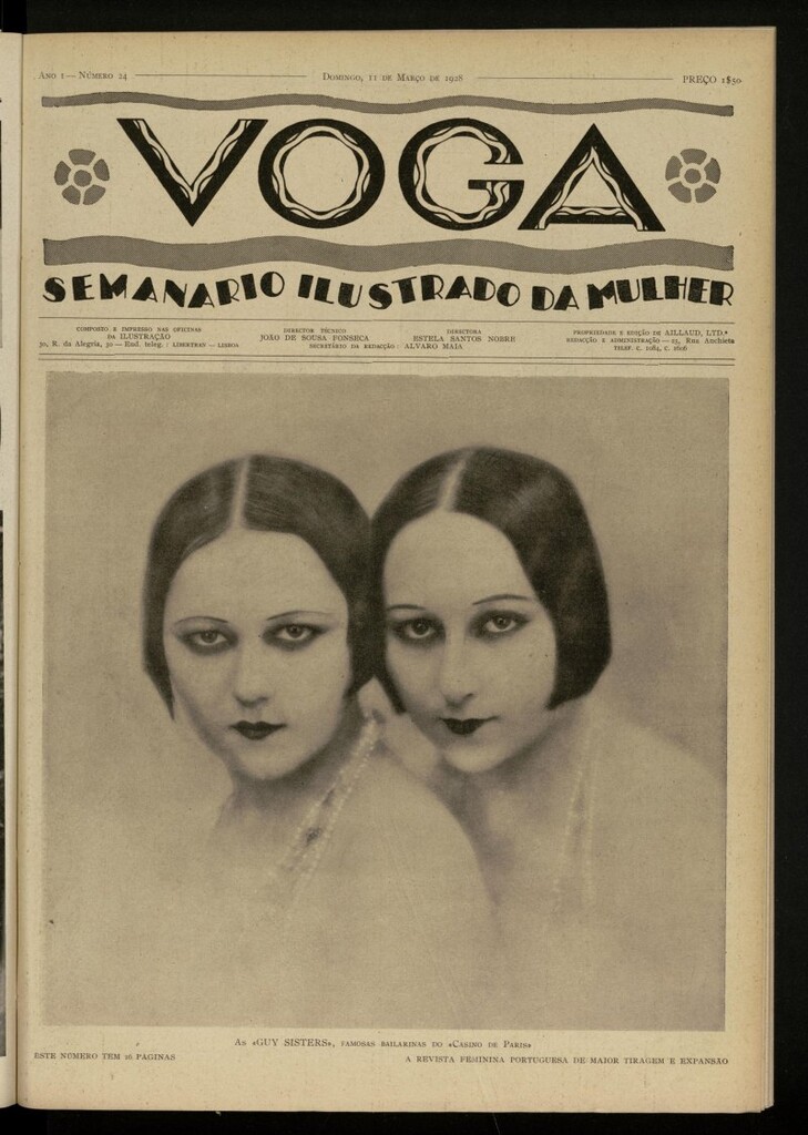 Miniatura de Voga: semanario ilustrado da mulher, de 11 de marzo de 1928, nº 24