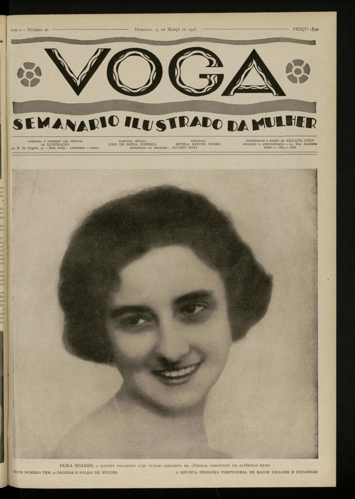 Miniatura de Voga: semanario ilustrado da mulher, de 25 de marzo de 1928, nº 26