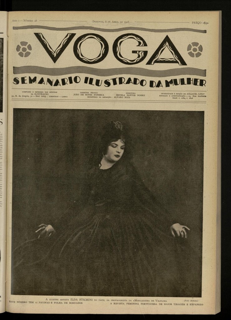 Miniatura de Voga: semanario ilustrado da mulher, de 8 de abril de 1928, nº 28