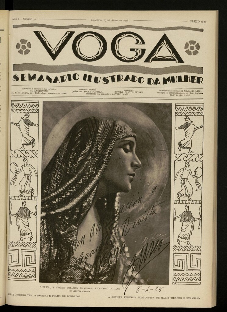 Miniatura de Voga: semanario ilustrado da mulher, de 29 de abril de 1928, nº 31