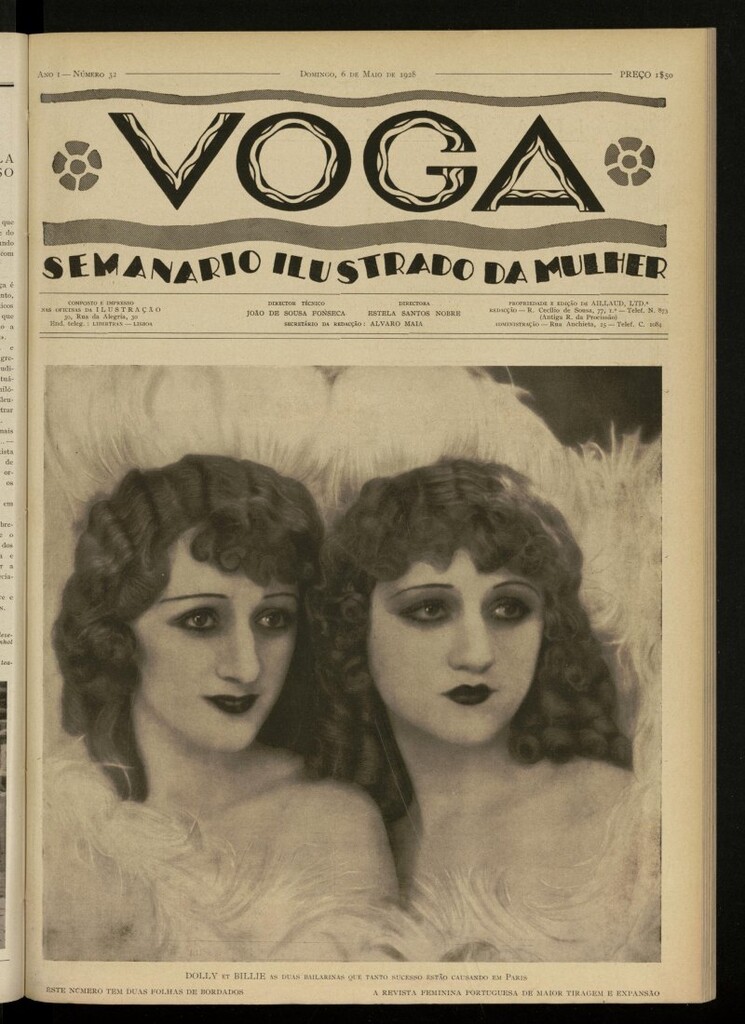 Miniatura de Voga: semanario ilustrado da mulher, de 6 de mayo de 1928, nº 32