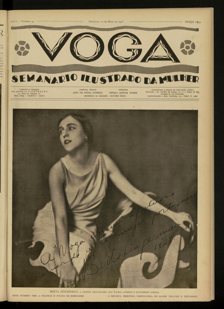 Miniatura de Voga: semanario ilustrado da mulher, de 20 de mayo de 1928, nº 34