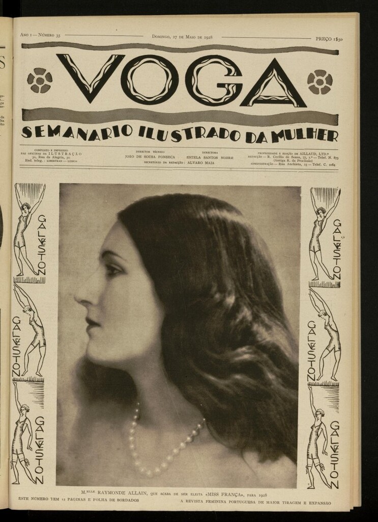 Miniatura de Voga: semanario ilustrado da mulher, de 27 de mayo de 1928, nº 35