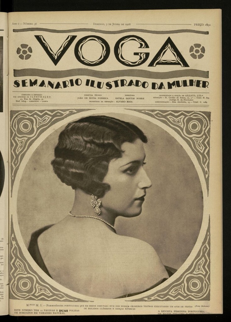 Miniatura de Voga: semanario ilustrado da mulher, de 3 de junio de 1928, nº 36