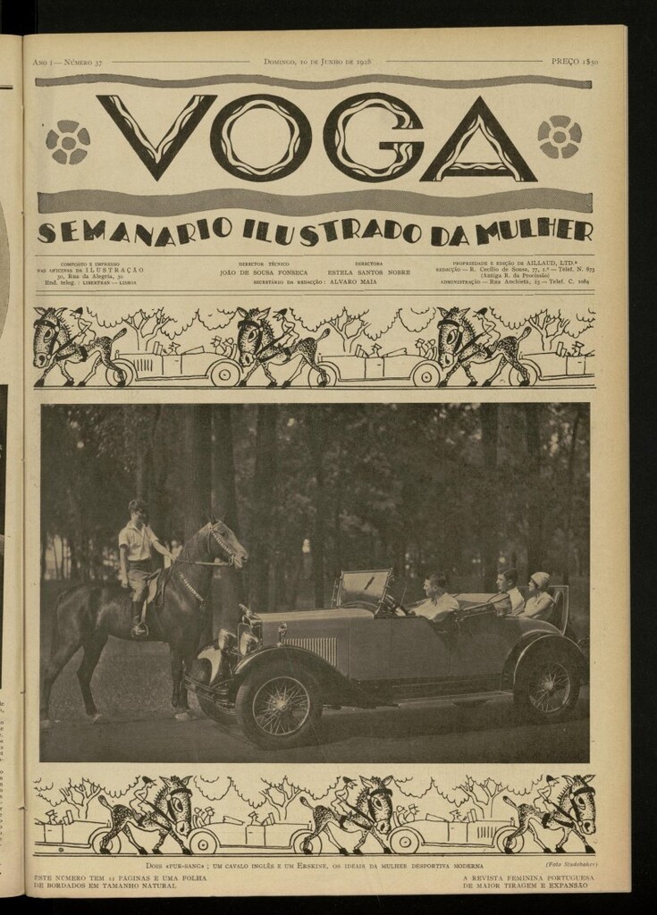 Miniatura de Voga: semanario ilustrado da mulher, de 10 de junio de 1928, nº 37