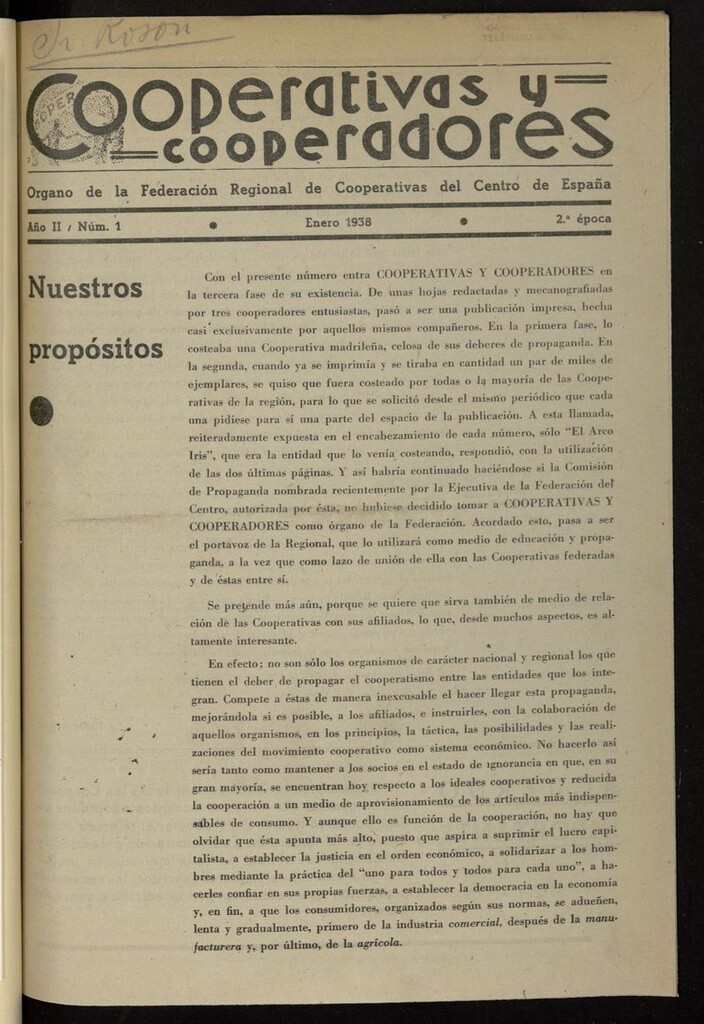 Miniatura de Cooperativas y Cooperadores