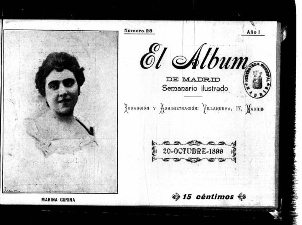 Miniatura de El Álbum de Madrid: semanario ilustrado del 20 de octubre de 1899, nº 28