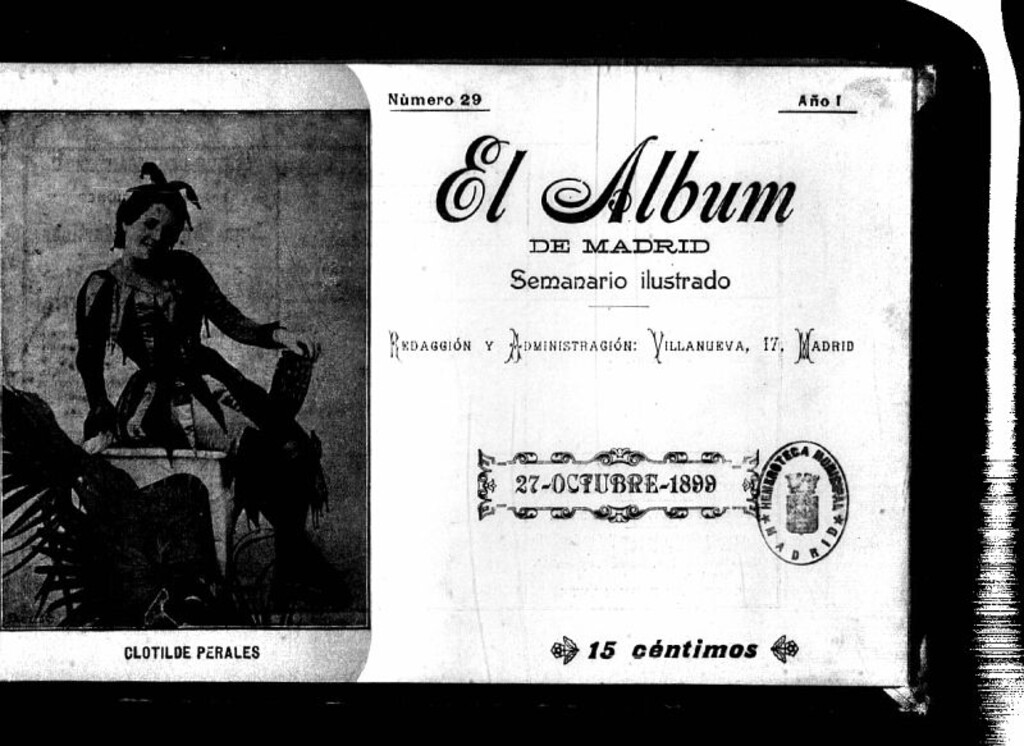 Miniatura de El Álbum de Madrid: semanario ilustrado del 27 de octubre de 1899, nº 29
