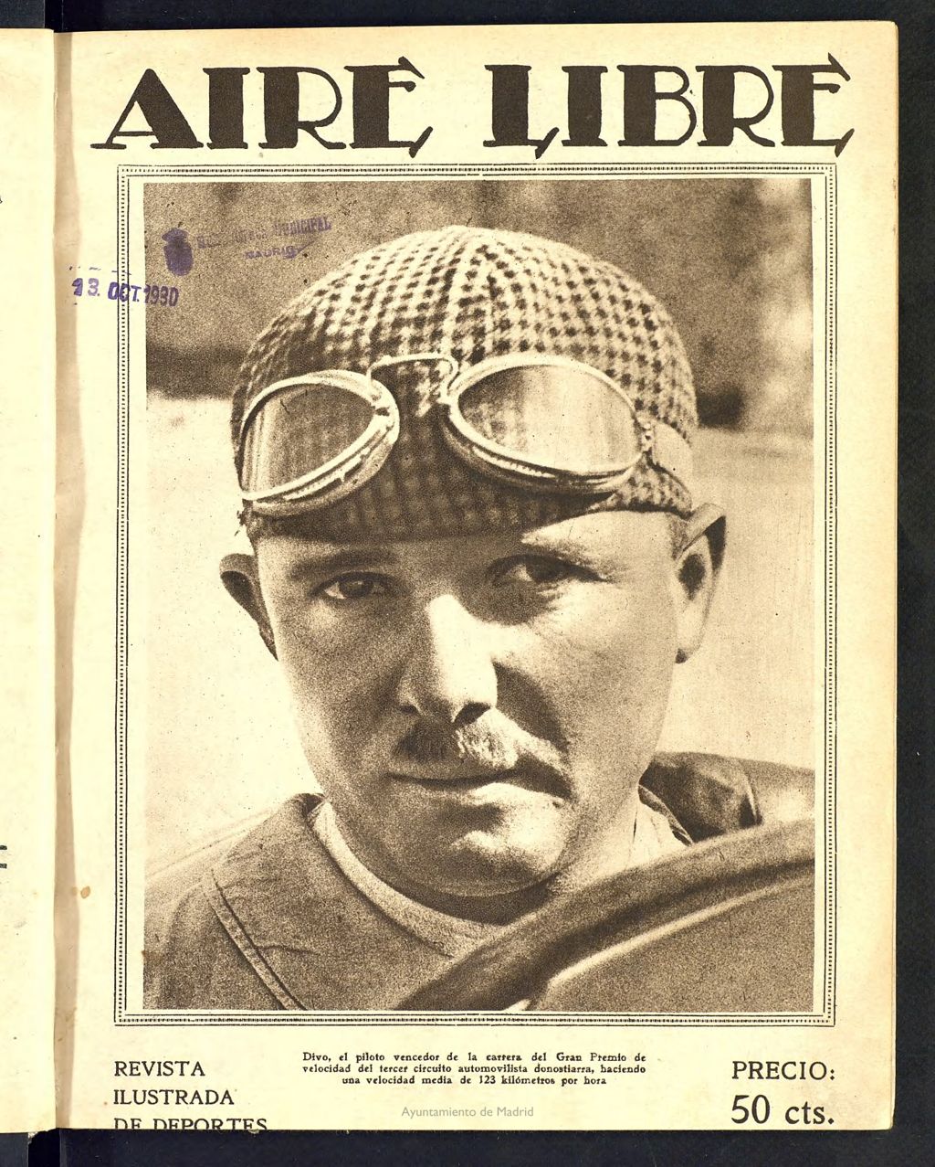 Miniatura de Aire Libre: revista de deportes del 13 de octubre de 1925, nº 96