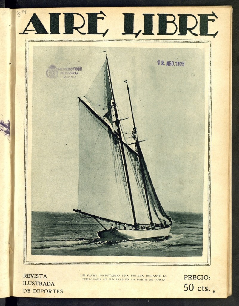 Miniatura de Aire Libre: revista de deportes del 11 de agosto de 1925, nº 87