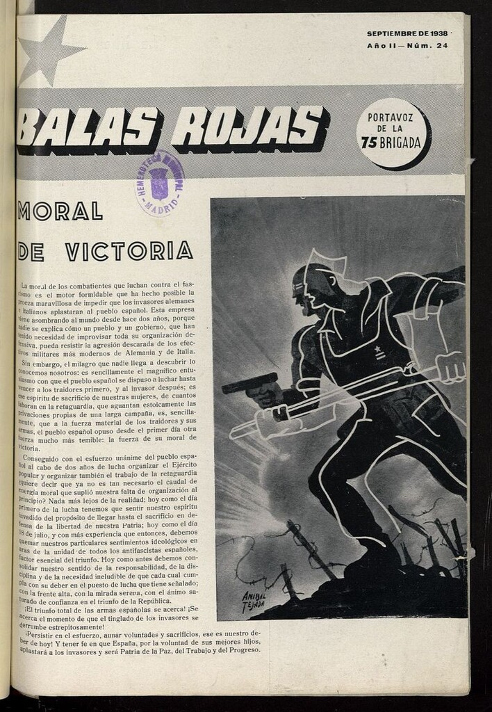 Miniatura de Balas Rojas: Portavoz de la 75 Brigada Mixta