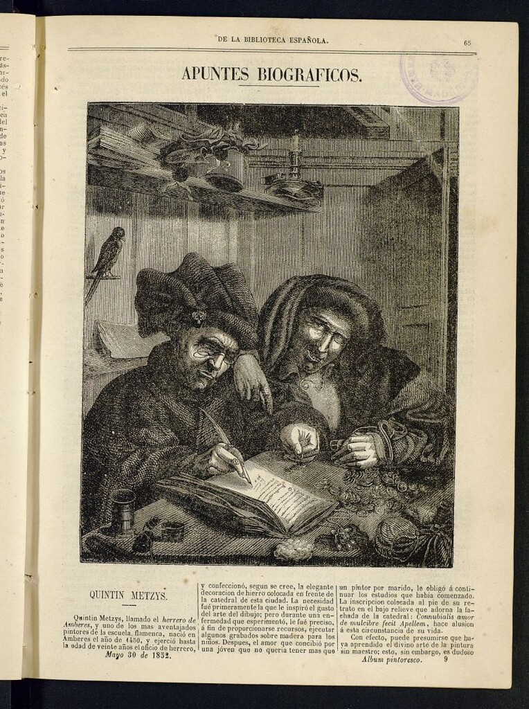 Miniatura de Álbum Pintoresco de la Biblioteca Española del 30 de mayo de 1852, nº 9