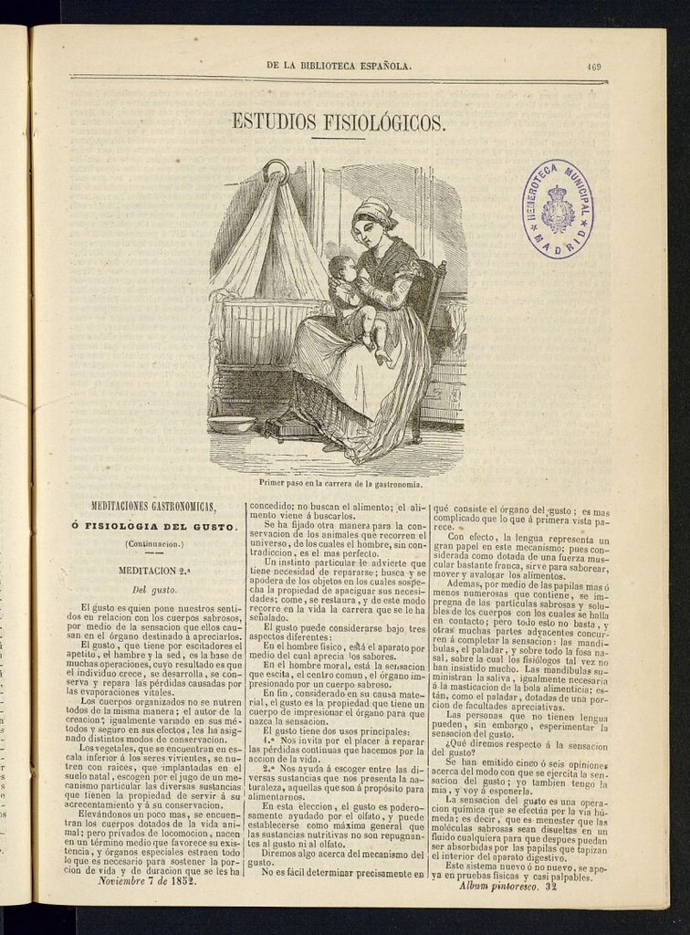 Miniatura de Álbum Pintoresco de la Biblioteca Española del 7 de noviembre de 1852, nº 32