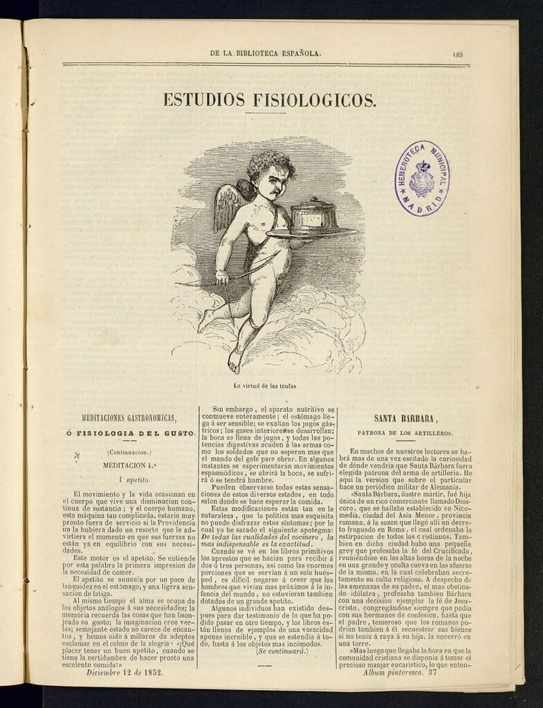 Miniatura de Álbum Pintoresco de la Biblioteca Española del 12 de diciembre de 1852, nº 37
