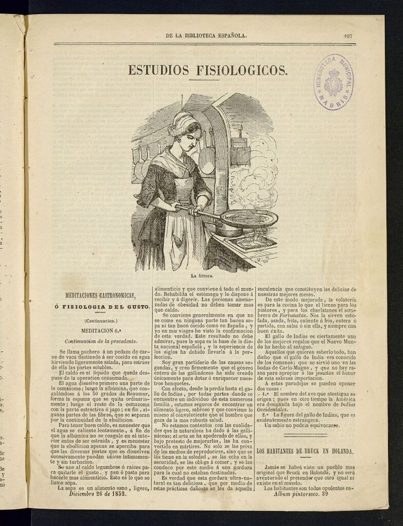 Miniatura de Álbum Pintoresco del 26 de diciembre de 1852, nº 39