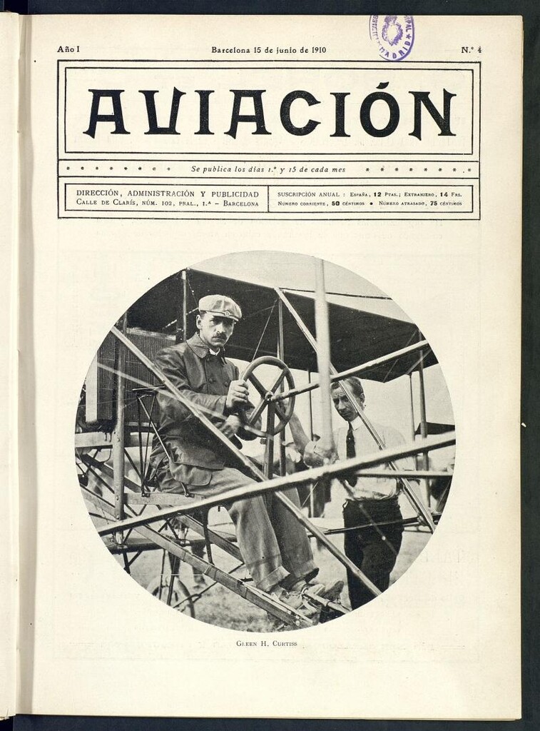 Miniatura de Aviación (Barcelona) del 15 de junio de 1910, nº 4