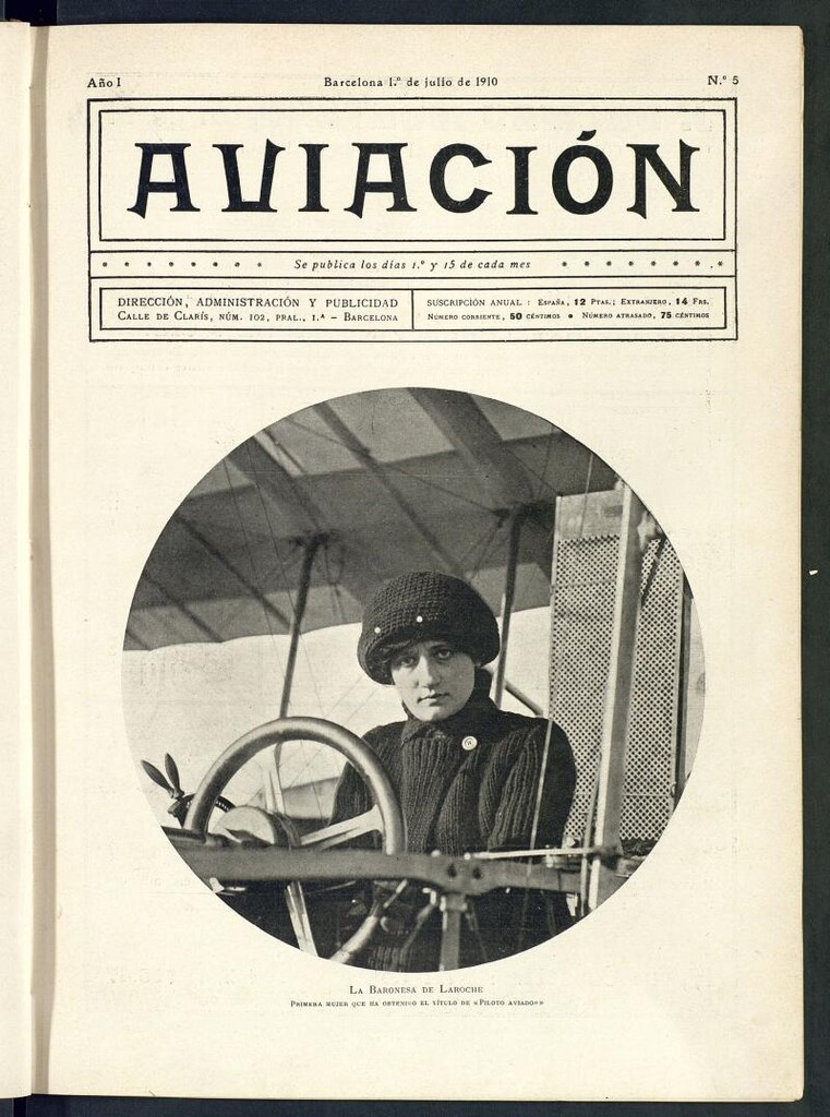 Miniatura de Aviación (Barcelona) del 1 de julio de 1910, nº 5