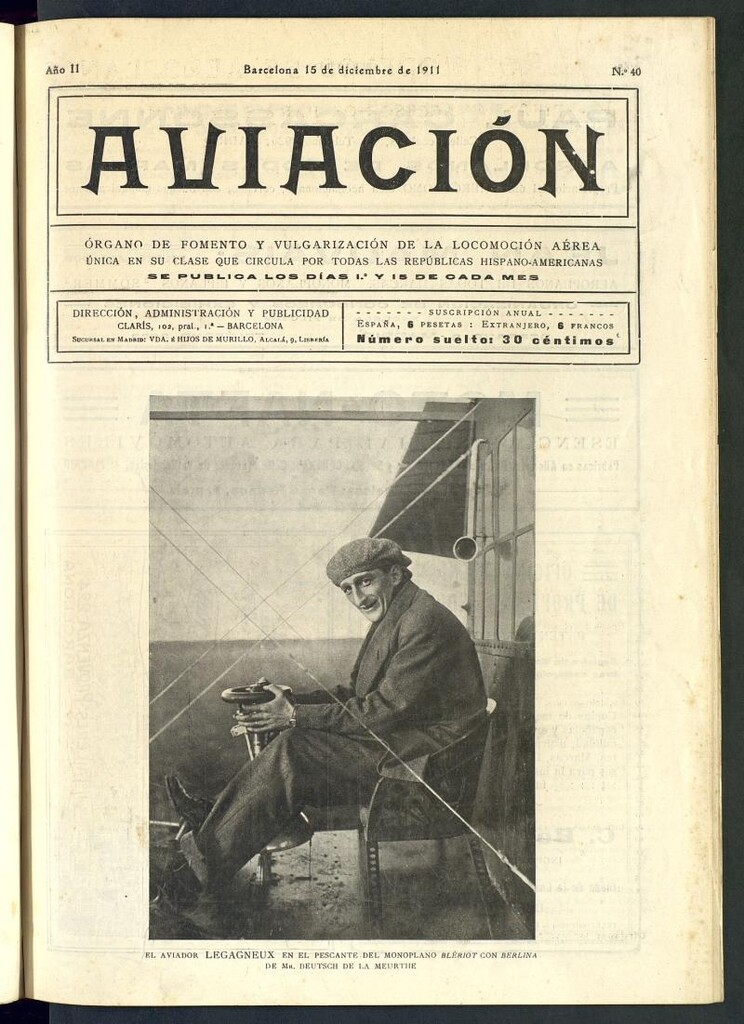 Miniatura de Aviación (Barcelona) el 15 de diciembre de 1911, nº 40