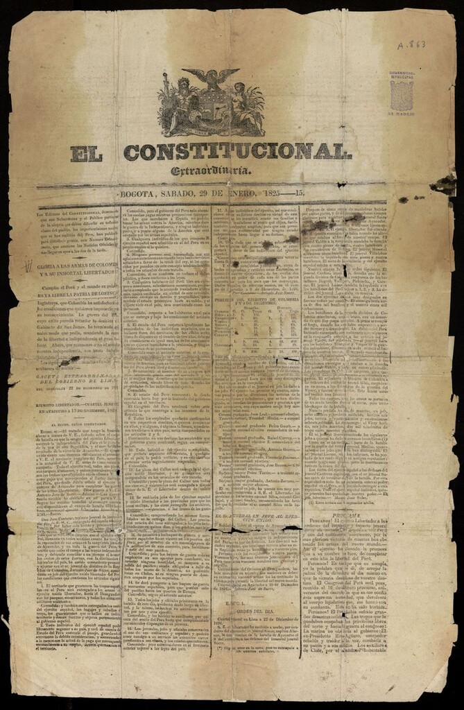 Miniatura de El Constitucional (Bogotá, 1825)