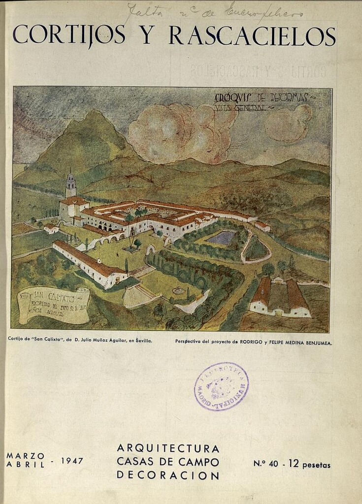 Miniatura de Cortijos y Rascacielos: casas de campo, arquitectura, decoración. N. 40. Marzo-Abril 1947
