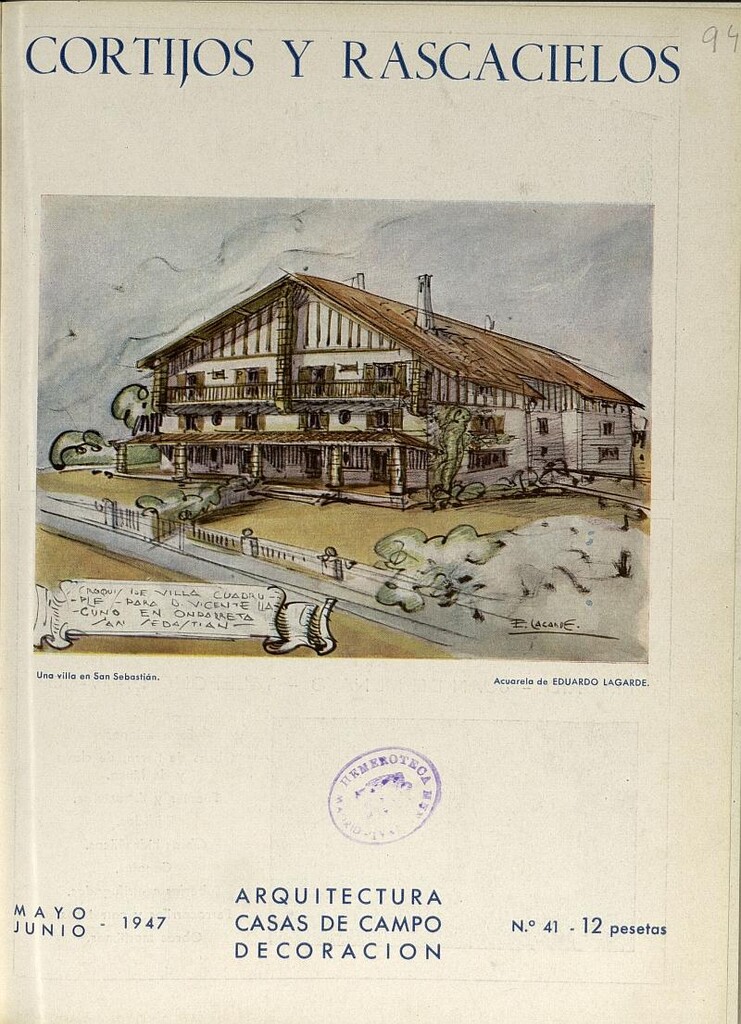 Miniatura de Cortijos y Rascacielos: casas de campo, arquitectura, decoración. N. 41. Mayo-Junio 1947