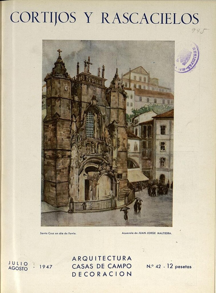 Miniatura de Cortijos y Rascacielos: casas de campo, arquitectura, decoración. N. 42. Julio-Agosto 1947