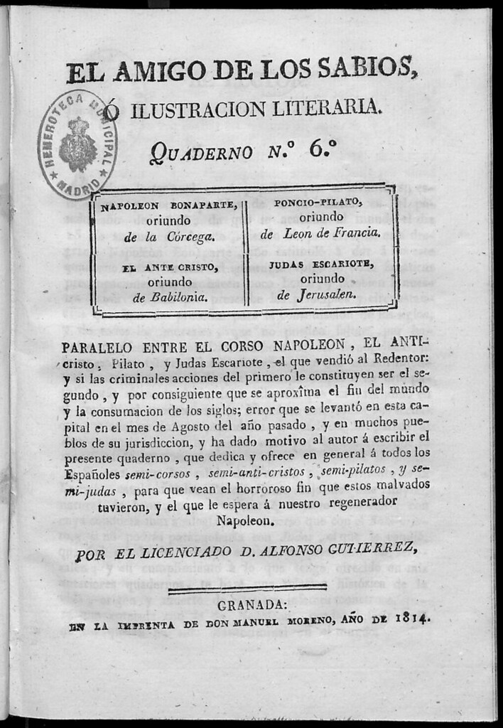 Miniatura de El Amigo de los Sabios, o Ilustración Literaria. Cuaderno N. 6