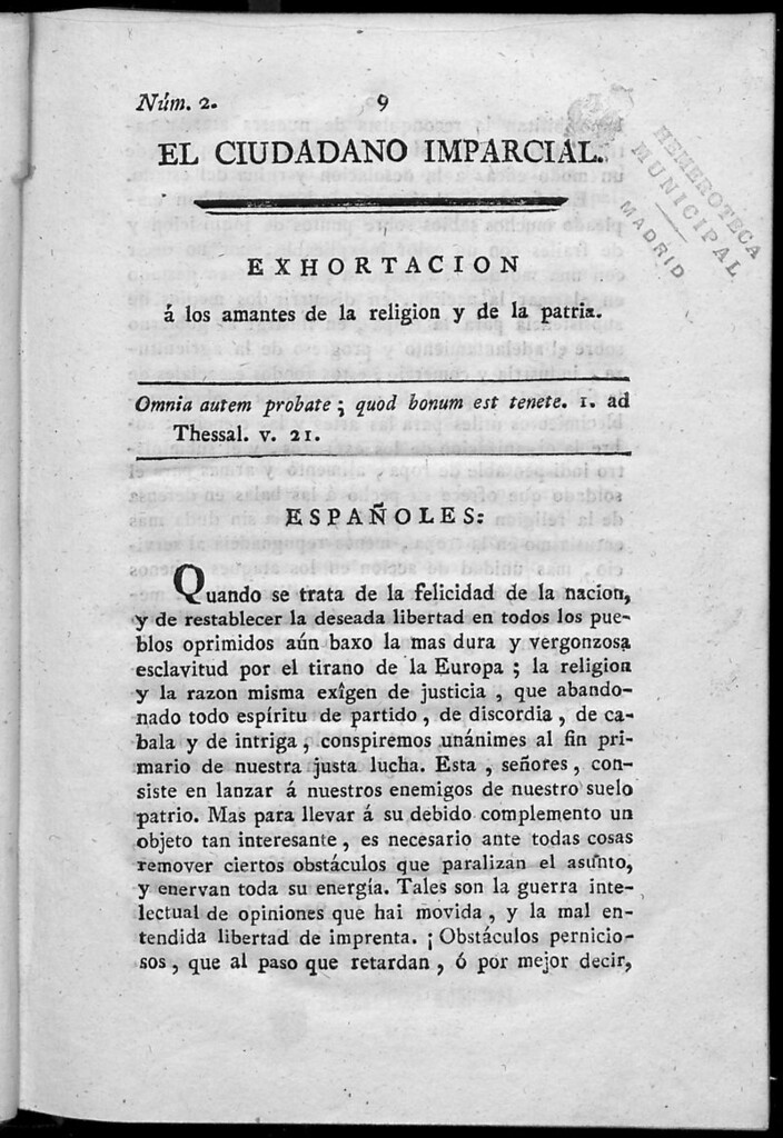 Miniatura de El Ciudadano Imparcial. N. 2