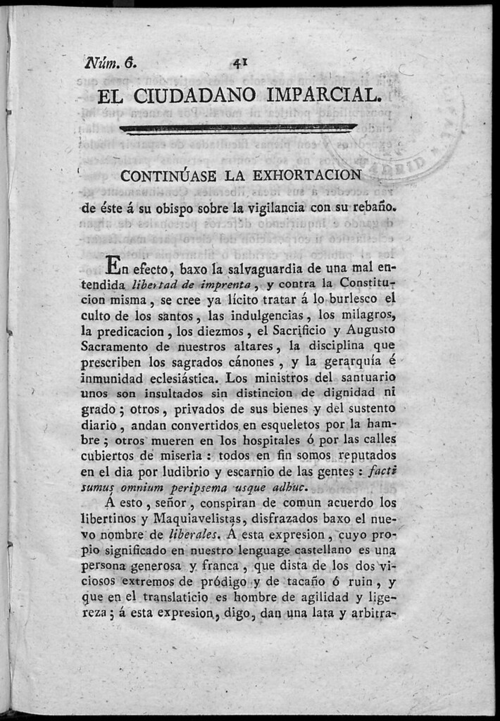 Miniatura de El Ciudadano Imparcial. N. 6