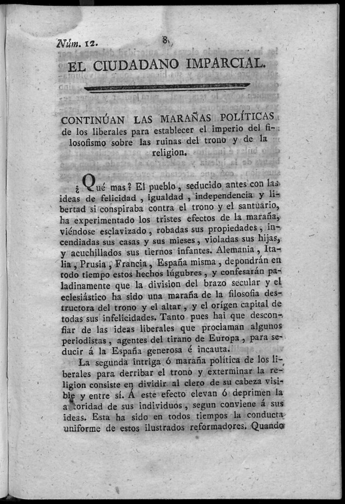 Miniatura de El Ciudadano Imparcial. N. 12